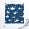 Navy Blue White Small Helicopters Aviation Airplane Flight Military Custom Printed Fabric by Spoonflower Various Fabrics by the Yard or Fat Quarter